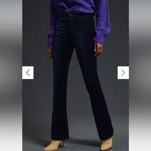 New PAIGE Manhattan High Rise Bootcut Velvet Jeans Pants